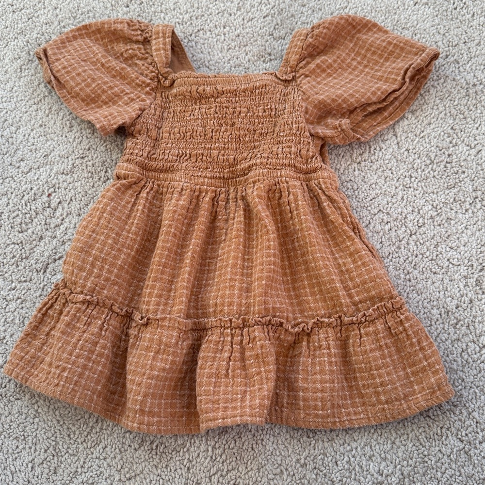 ✨ Cat & Jack Toddler Girls Smocked Dress | Butterfly Sleeves | 18M | Excellent ✨